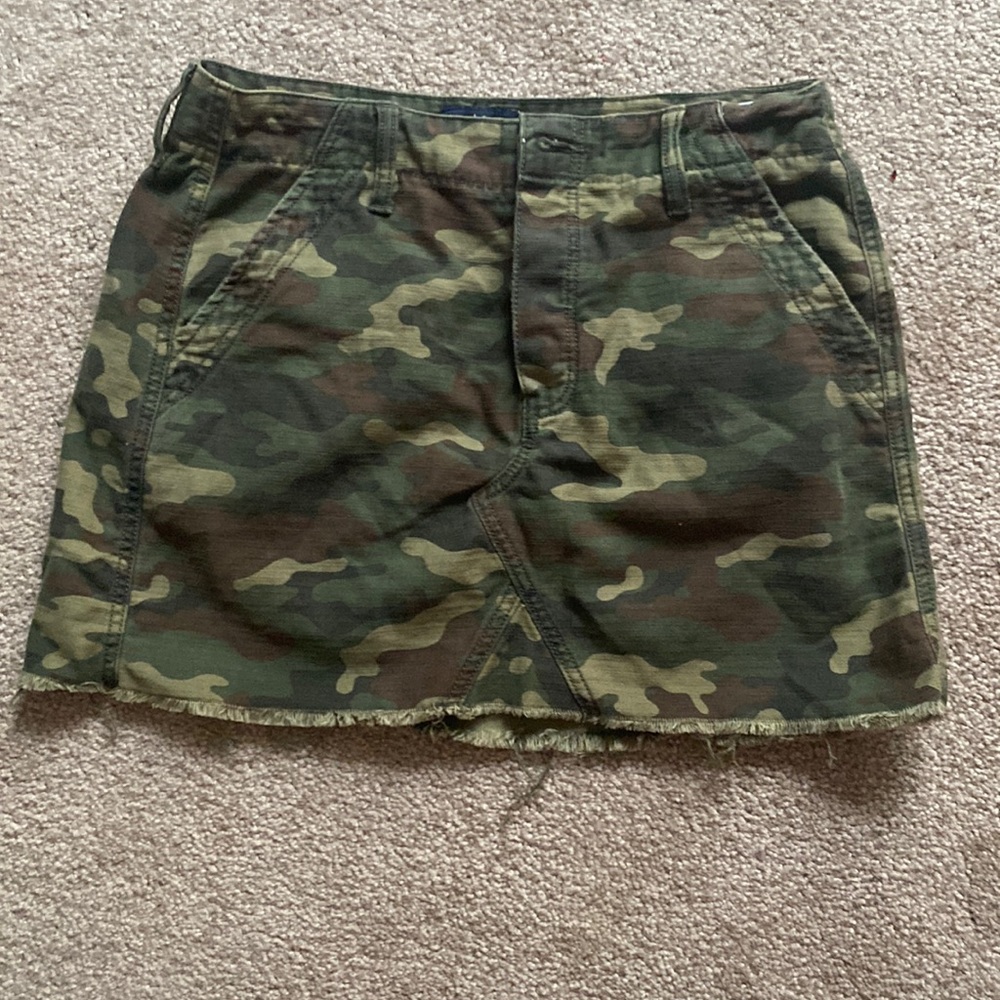 cargo camo skirt